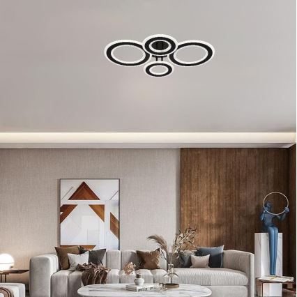 Πλαφονιέρα οροφής ντιμαριζόμενη LED LED/100W/230V 3000-6500K + τηλεχειριστήριο