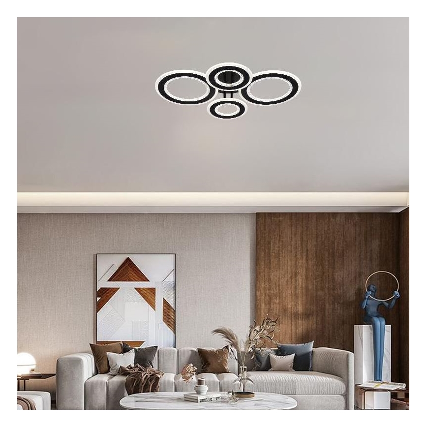 Πλαφονιέρα οροφής ντιμαριζόμενη LED LED/100W/230V 3000-6500K + τηλεχειριστήριο