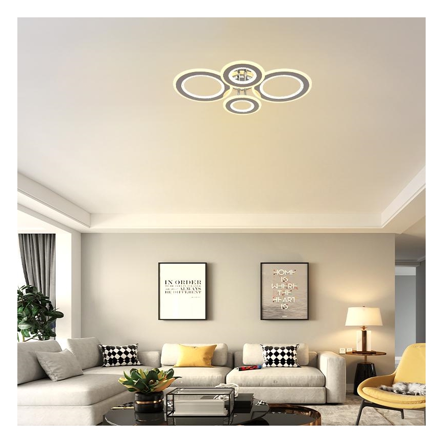 Πλαφονιέρα οροφής ντιμαριζόμενη LED LED/100W/230V 3000-6500K + τηλεχειριστήριο
