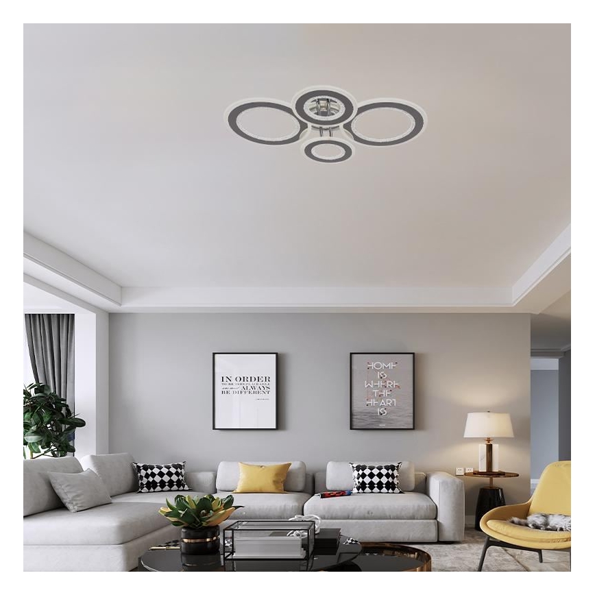 Πλαφονιέρα οροφής ντιμαριζόμενη LED LED/100W/230V 3000-6500K + τηλεχειριστήριο