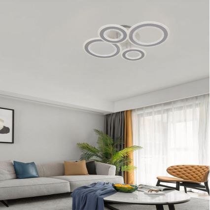 Πλαφονιέρα οροφής ντιμαριζόμενη LED LED/100W/230V 3000-6500K + τηλεχειριστήριο