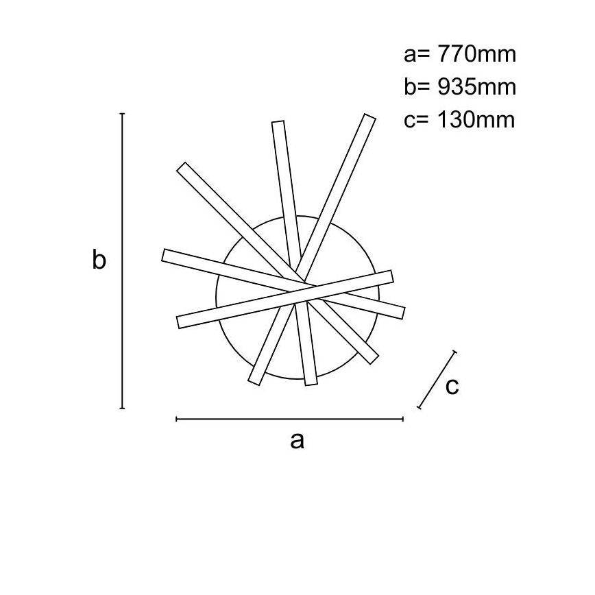 Πλαφονιέρα οροφής ντιμαριζόμενη LED LED/120W/230V 3000-6500K + τηλεχειριστήριο