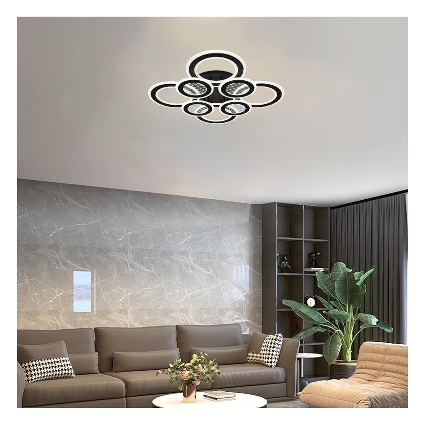 Πλαφονιέρα οροφής ντιμαριζόμενη LED LED/200W/230V 3000-6500K + τηλεχειριστήριο