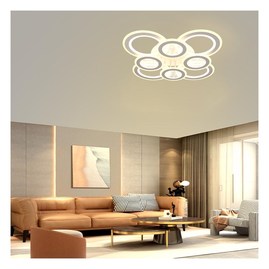 Πλαφονιέρα οροφής ντιμαριζόμενη LED LED/200W/230V 3000-6500K + τηλεχειριστήριο