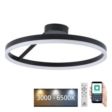 Πλαφονιέρα οροφής ντιμαριζόμενη LED LED/40W/230V 3000-6500K μαύρο + τηλεχειριστήριο