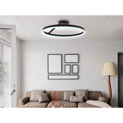 Πλαφονιέρα οροφής ντιμαριζόμενη LED LED/40W/230V 3000-6500K μαύρο + τηλεχειριστήριο