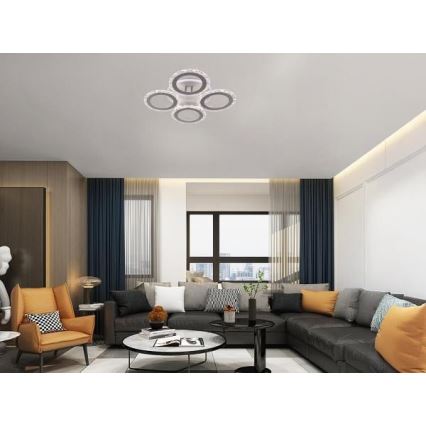 Πλαφονιέρα οροφής ντιμαριζόμενη LED LED/55W/230V 3000-6500K + τηλεχειριστήριο