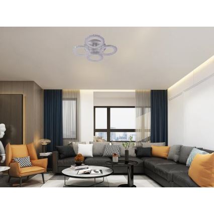 Πλαφονιέρα οροφής ντιμαριζόμενη LED LED/55W/230V 3000-6500K + τηλεχειριστήριο