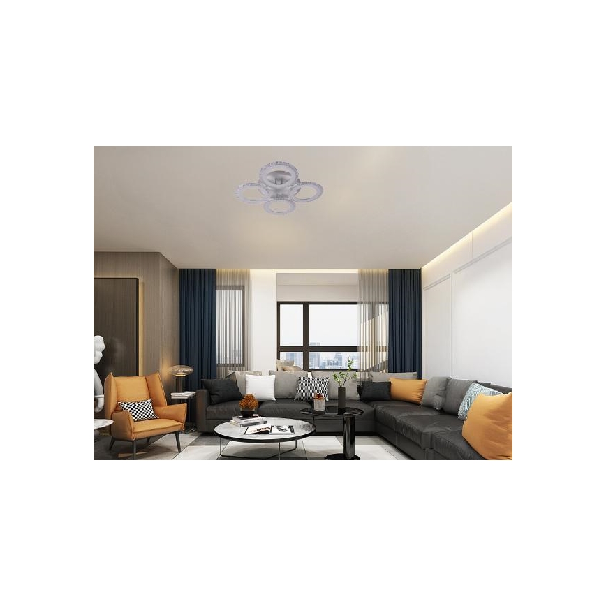 Πλαφονιέρα οροφής ντιμαριζόμενη LED LED/55W/230V 3000-6500K + τηλεχειριστήριο