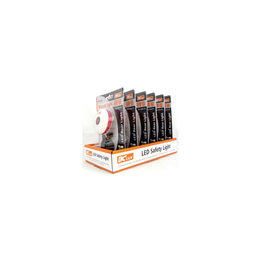 Ποδηλατικό φως ασφαλείας BCLUX LED/2xAAA