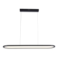 Πολύφωτο LED με συρματόσχοινο LED/24W/230V 4000K μαύρο