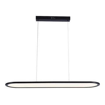 Πολύφωτο LED με συρματόσχοινο LED/24W/230V 4000K μαύρο
