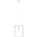 Πολύφωτο με συρματόσχοινο ARIES 1xE27/15W/230V οξιά/λευκό