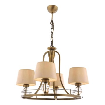 Πολυέλαιος με αλυσίδα NARA 4xE27/40W/230V ορείχαλκος