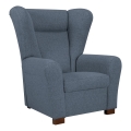 Πολυθρόνα τύπου wingback VIVA, μπλε