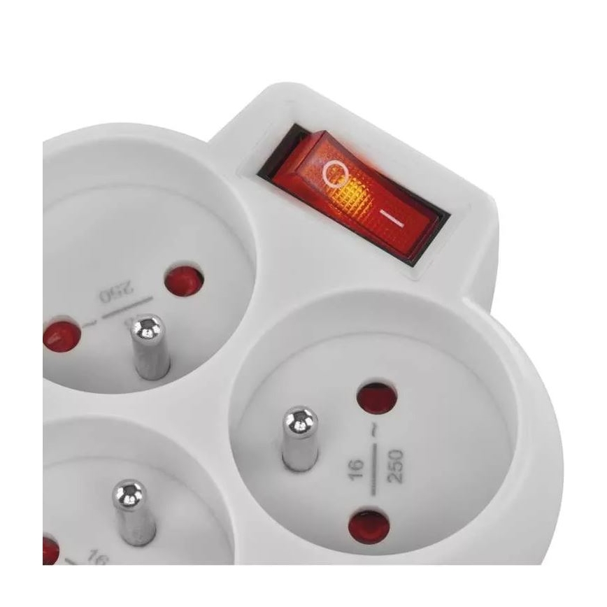 Πολύπριζο 3 θέσεων 3x10A/230V