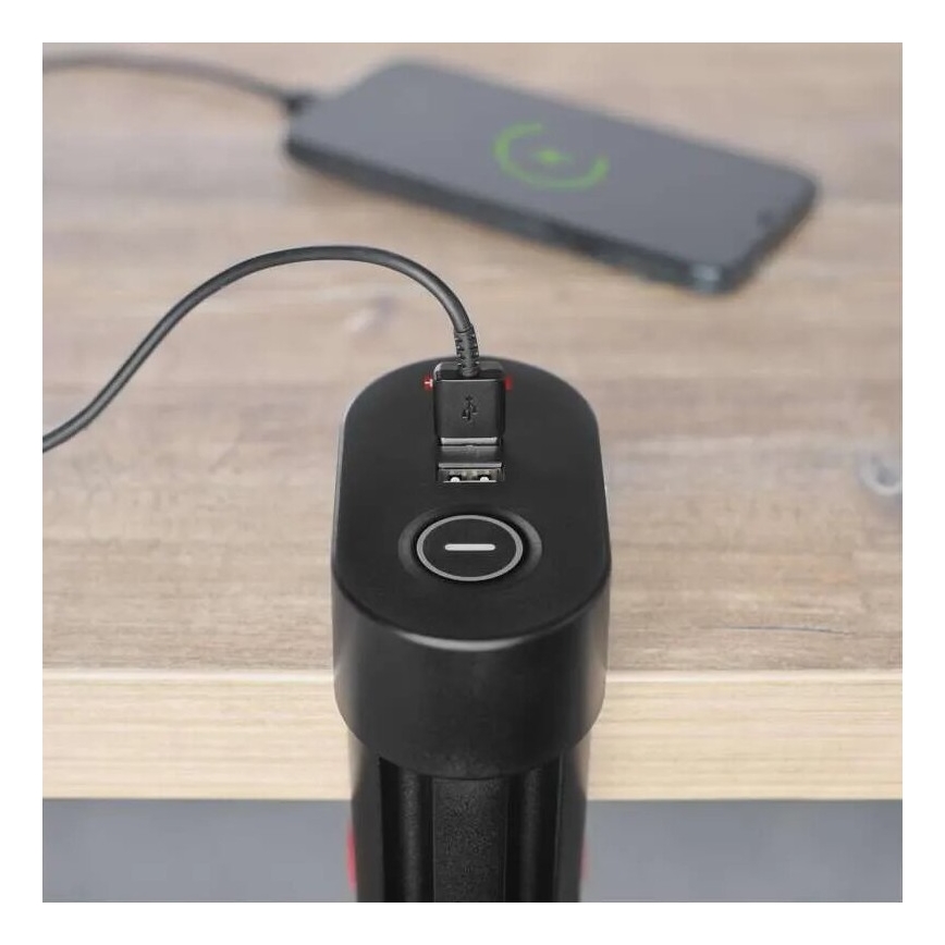 Πολύπριζο 3Z + 3xUSB 1,5m μαύρο