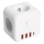 Πολύπριζο με διακόπτη LINEA 3x230V + 4xUSB A/C λευκό