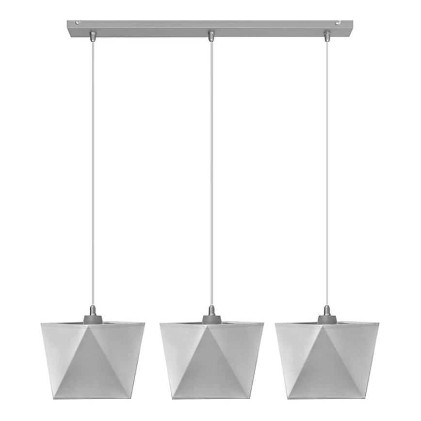Πολύφωτο ADAMANT 3xE27/15W/230V γκρι
