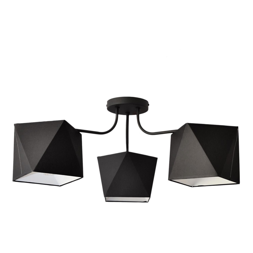 Πολύφωτο ADAMANT 3xE27/15W/230V μαύρο