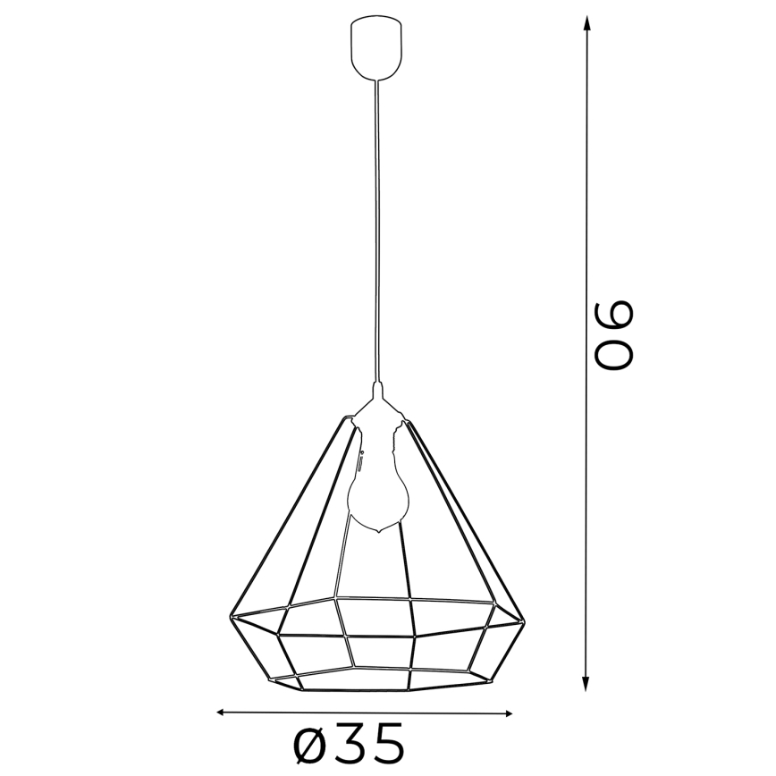 Πολύφωτο ALMA 1xE27/60W/230V λευκό