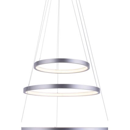 Leuchten Direkt 11526-55 - Πολύφωτο dimmer LED σε σχοινί CIRCLE 1xLED/13,5W/230V + LED/19,5W + LED/24W