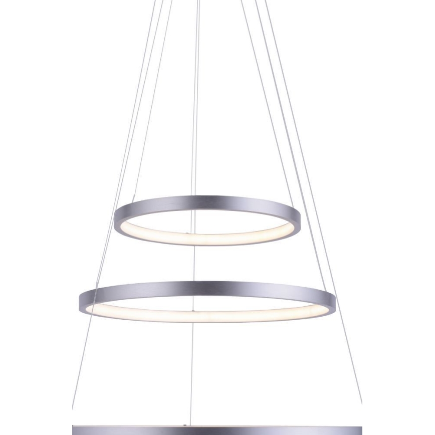 Leuchten Direkt 11526-55 - Πολύφωτο dimmer LED σε σχοινί CIRCLE 1xLED/13,5W/230V + LED/19,5W + LED/24W