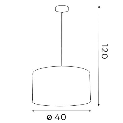 Πολύφωτο FELIX 1xE27/60W/230V μαύρο