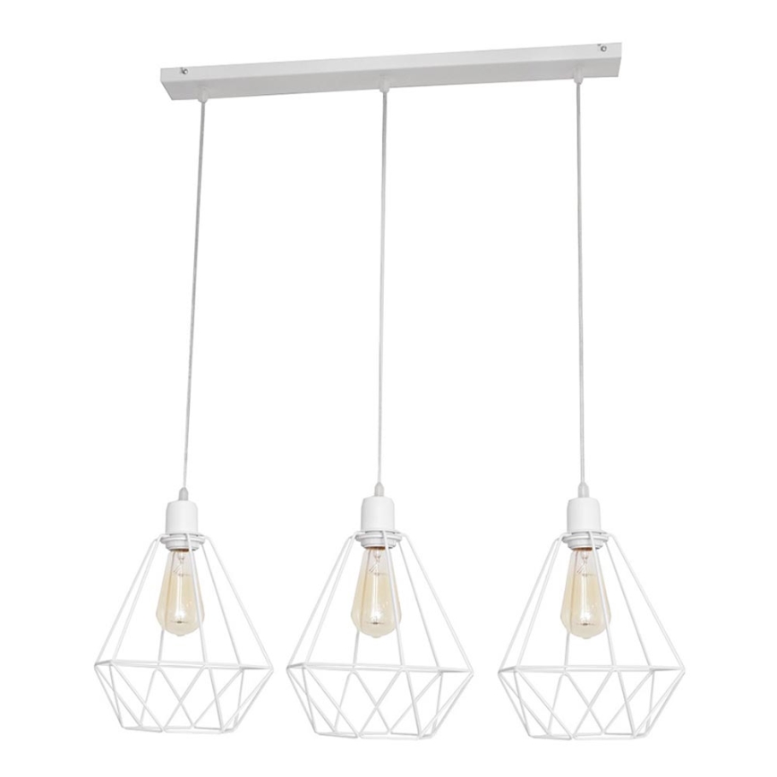 Πολύφωτο KARO 3xE27/15W/230V λευκό