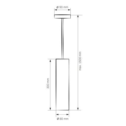 Πολύφωτο LATI 1xGU10/8W/230V μαύρο