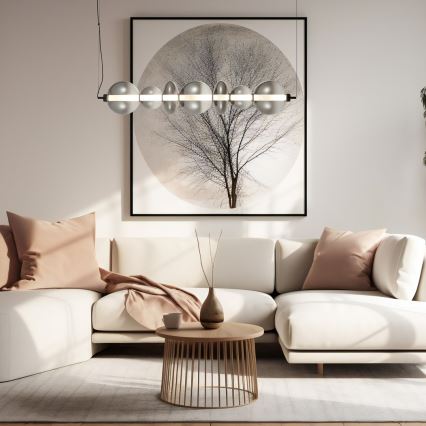 Πολύφωτο LED με συρματόσχοινο DAPHNE LED/40W/230V γκρι