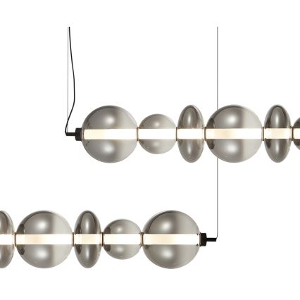 Πολύφωτο LED με συρματόσχοινο DAPHNE LED/40W/230V γκρι