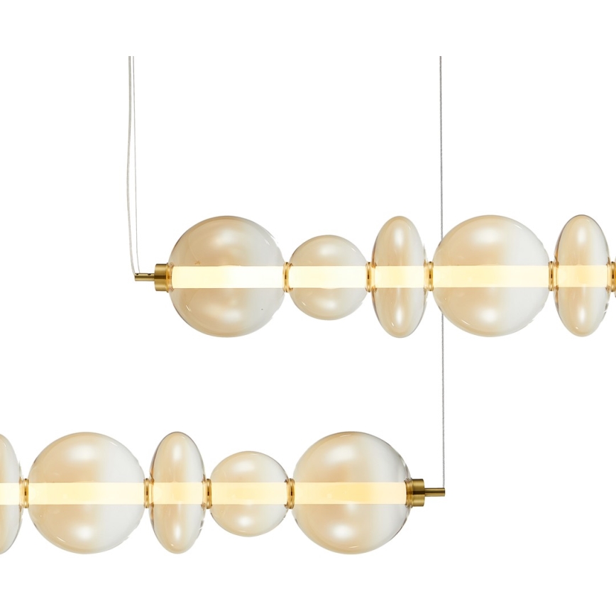 Πολύφωτο LED με συρματόσχοινο DAPHNE LED/40W/230V χρυσαφί
