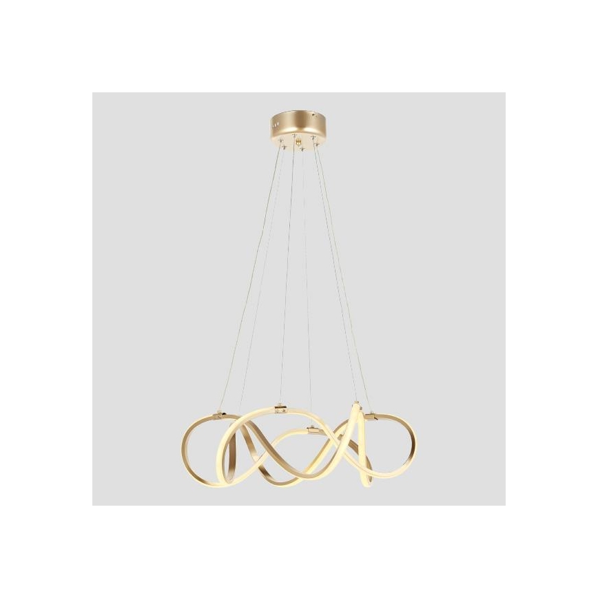 Πολύφωτο LED με συρματόσχοινο LED/54W/230V 3000/4000/6000K χρυσαφί