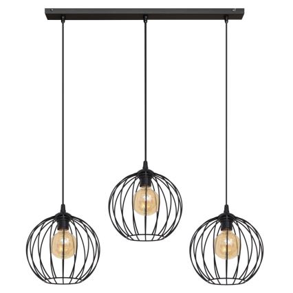 Πολύφωτο LED με συρματόσχοινο MERCURE 3xE27/15W/230V