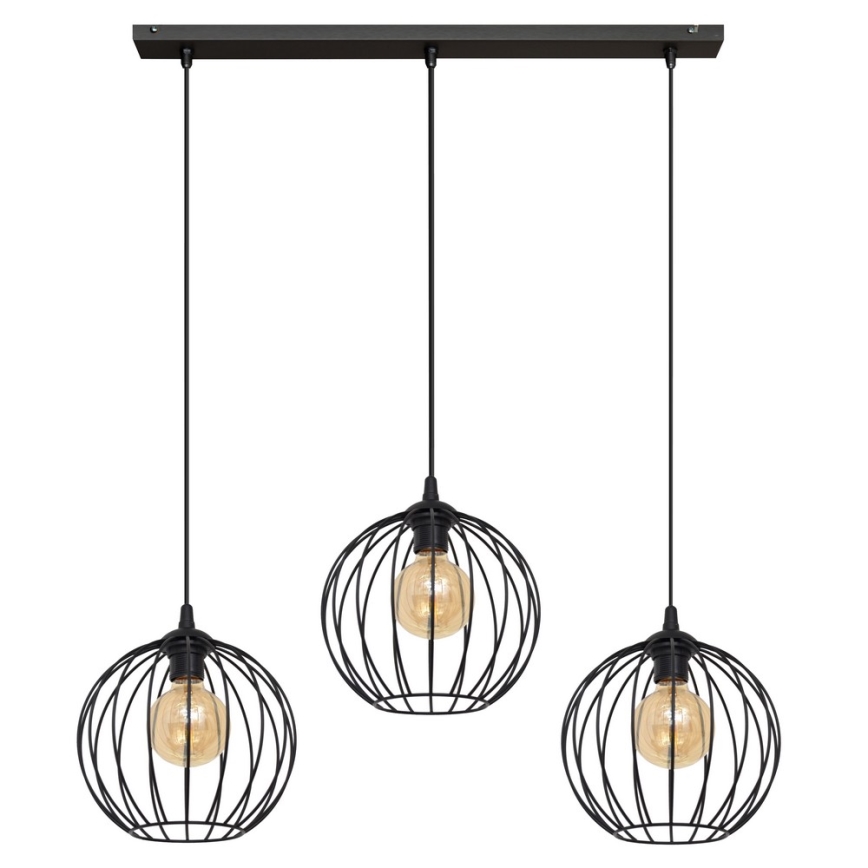Πολύφωτο LED με συρματόσχοινο MERCURE 3xE27/15W/230V