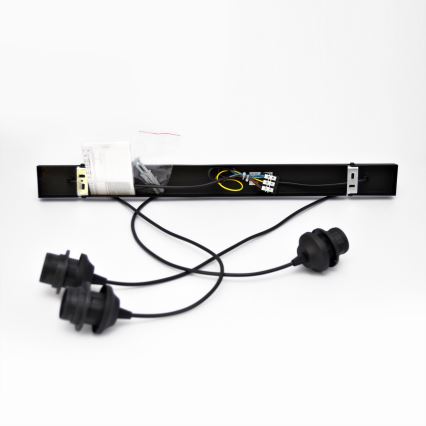 Πολύφωτο LED με συρματόσχοινο MERCURE 3xE27/15W/230V