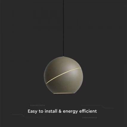 Πολύφωτο LED με συρματόσχοινο touch LED/8,5W/230V 3000K γκρι