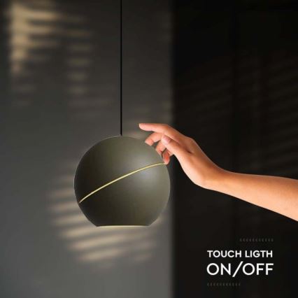 Πολύφωτο LED με συρματόσχοινο touch LED/8,5W/230V 3000K γκρι