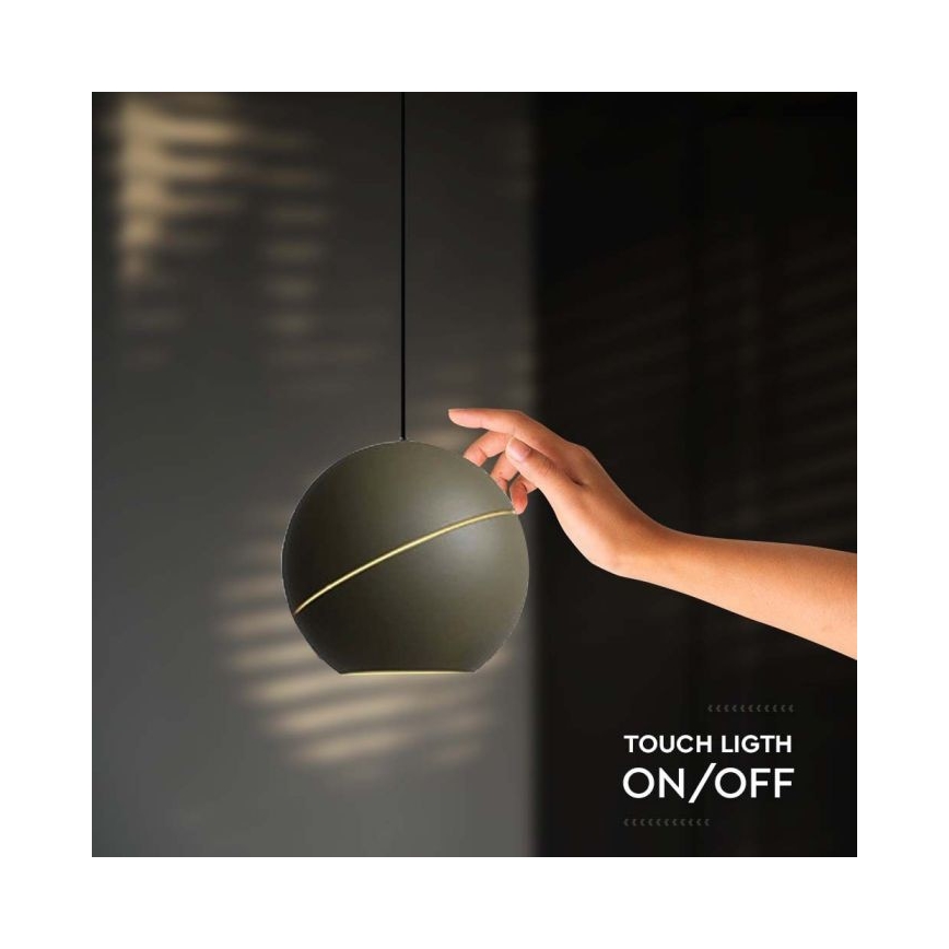 Πολύφωτο LED με συρματόσχοινο touch LED/8,5W/230V 3000K γκρι