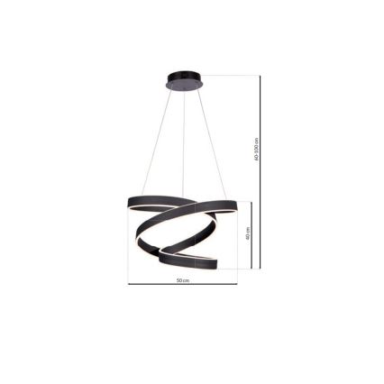 Πολύφωτο LED σε σχοινί ANDROMEDA LED/45W/230V