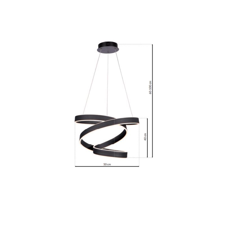 Πολύφωτο LED σε σχοινί ANDROMEDA LED/45W/230V