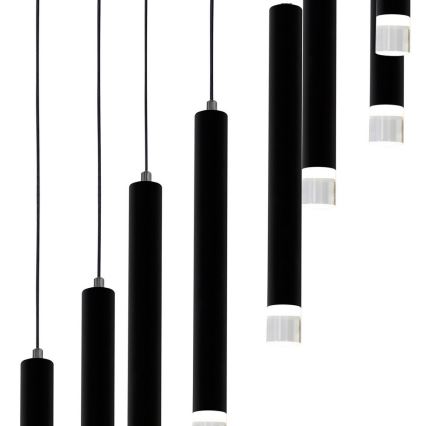 Πολύφωτο LED σε σχοινί CARBON 12xLED/12W/230V