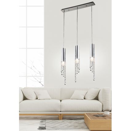 Πολύφωτο LED σε σχοινί DUERO 3xLED/3W/230V