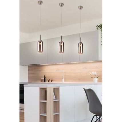 Πολύφωτο LED σε σχοινί FIUGGI LED/6W/230V γκρι