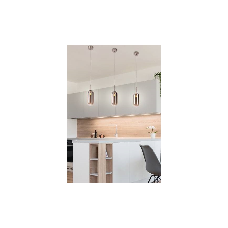 Πολύφωτο LED σε σχοινί FIUGGI LED/6W/230V γκρι