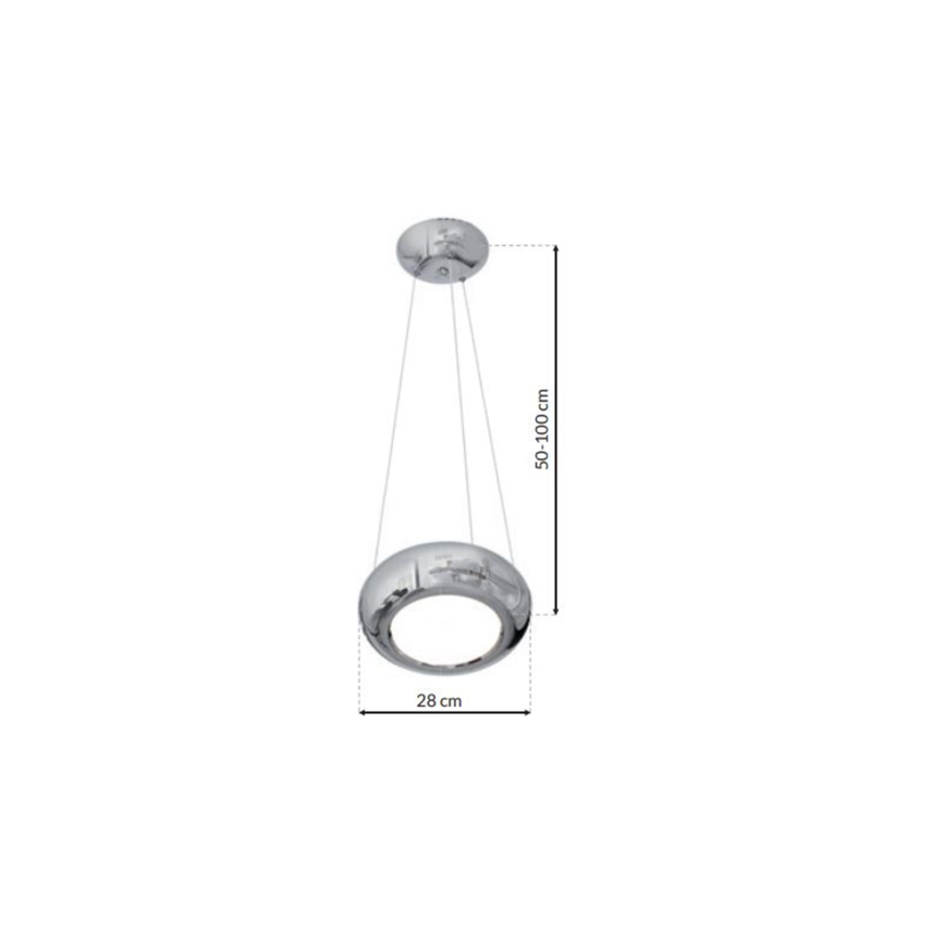 Πολύφωτο LED σε σχοινί MERCURIO 1xLED/12W/230V
