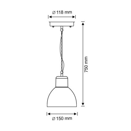 Πολύφωτο εξωτερικού χώρου ARNE 1xE27/10W/230V IP44