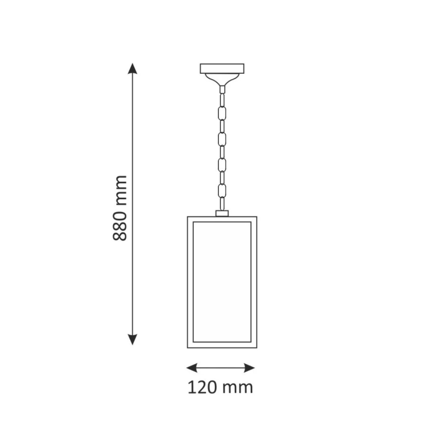 Πολύφωτο εξωτερικού χώρου MALMO 1xE27/15W/230V μαύρο IP44
