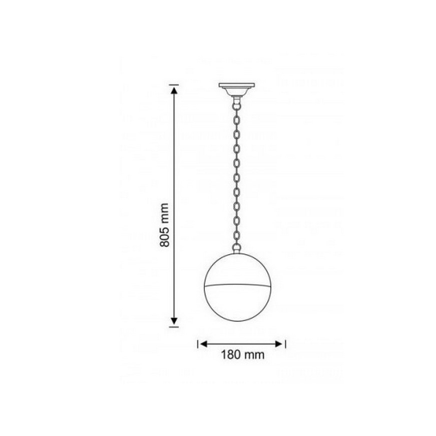Πολύφωτο εξωτερικού χώρου ULSA 1xE27/12W/230V IP44